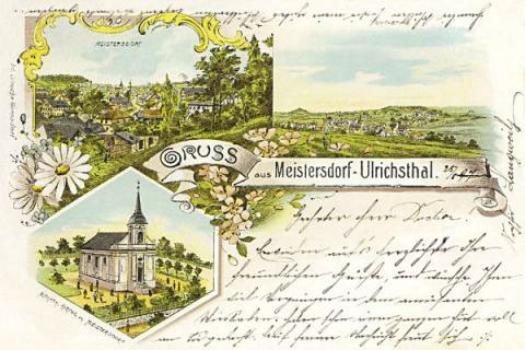 Meistersdorf/Sudetenland - Postkarte (1897)